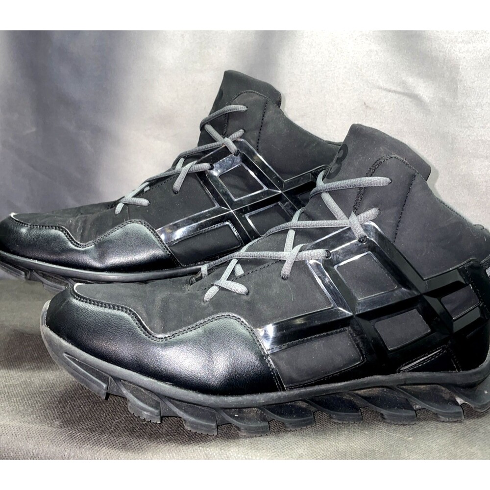 JOOMRA High Top Lace Up Sneakers Men's Black Size 48 EUR US 13-14 Casual Shoes